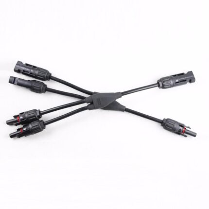 MC4 1:2 Y-Branch Connector Pair – Male & Female Set