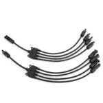 MC4 1:4 Y-Branch Connector Pair – Male & Female Set