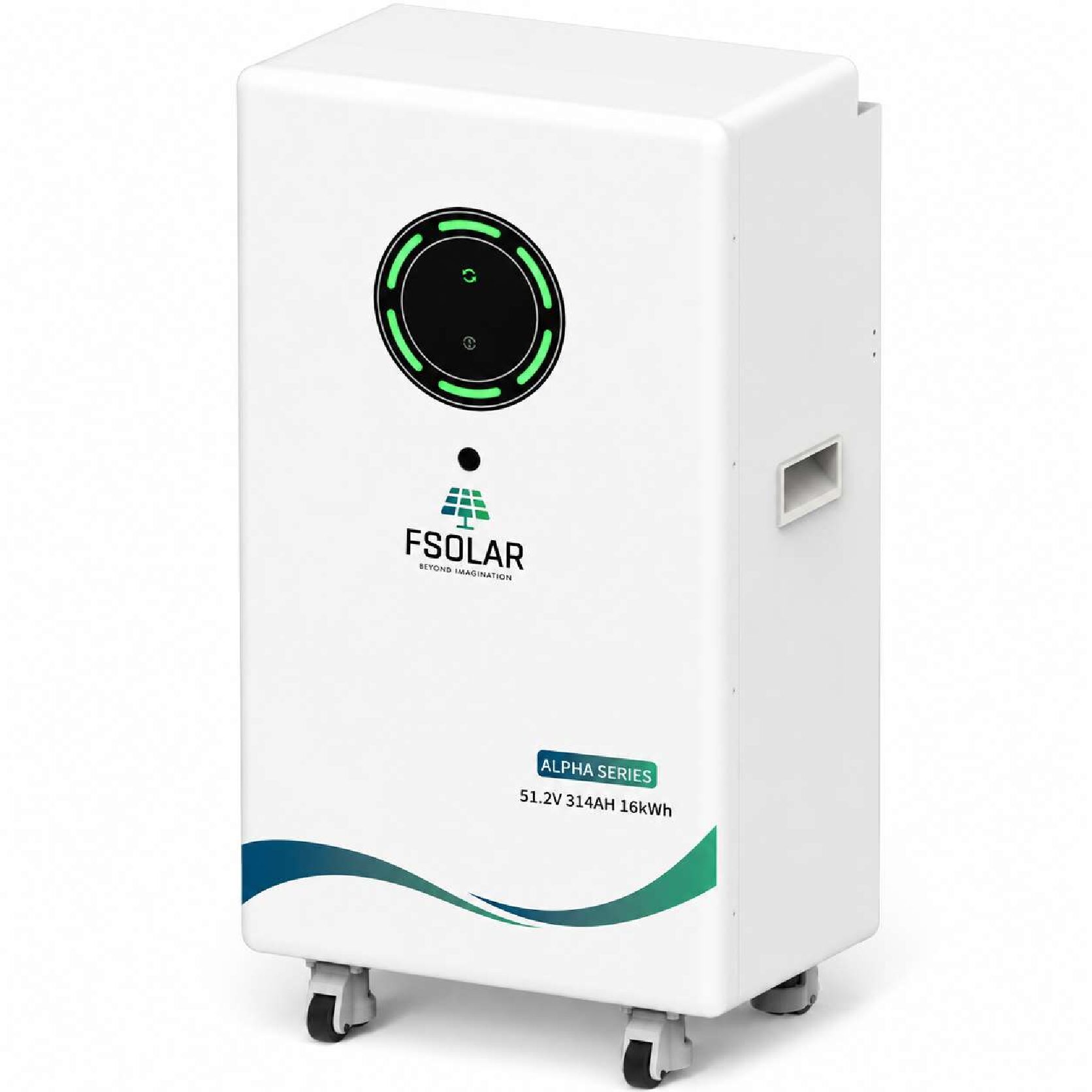 FSolar 16kw (1) FSolar Alpha Series 16kWh 51.2V 314Ah LiFePO4 Lithium Battery | FSESS-16KWH V2 - Image 1