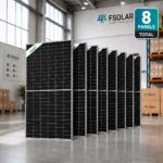 Jinko Solar Panel 615W Bifacial Dual-Glass Solar Panel JKM615N-66HL4M-BDV Set of 8 Piece - Image 2