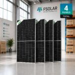 Jinko Solar Panel 615W Bifacial Dual-Glass Solar Panel JKM615N-66HL4M-BDV Set of 4 Piece - Image 2