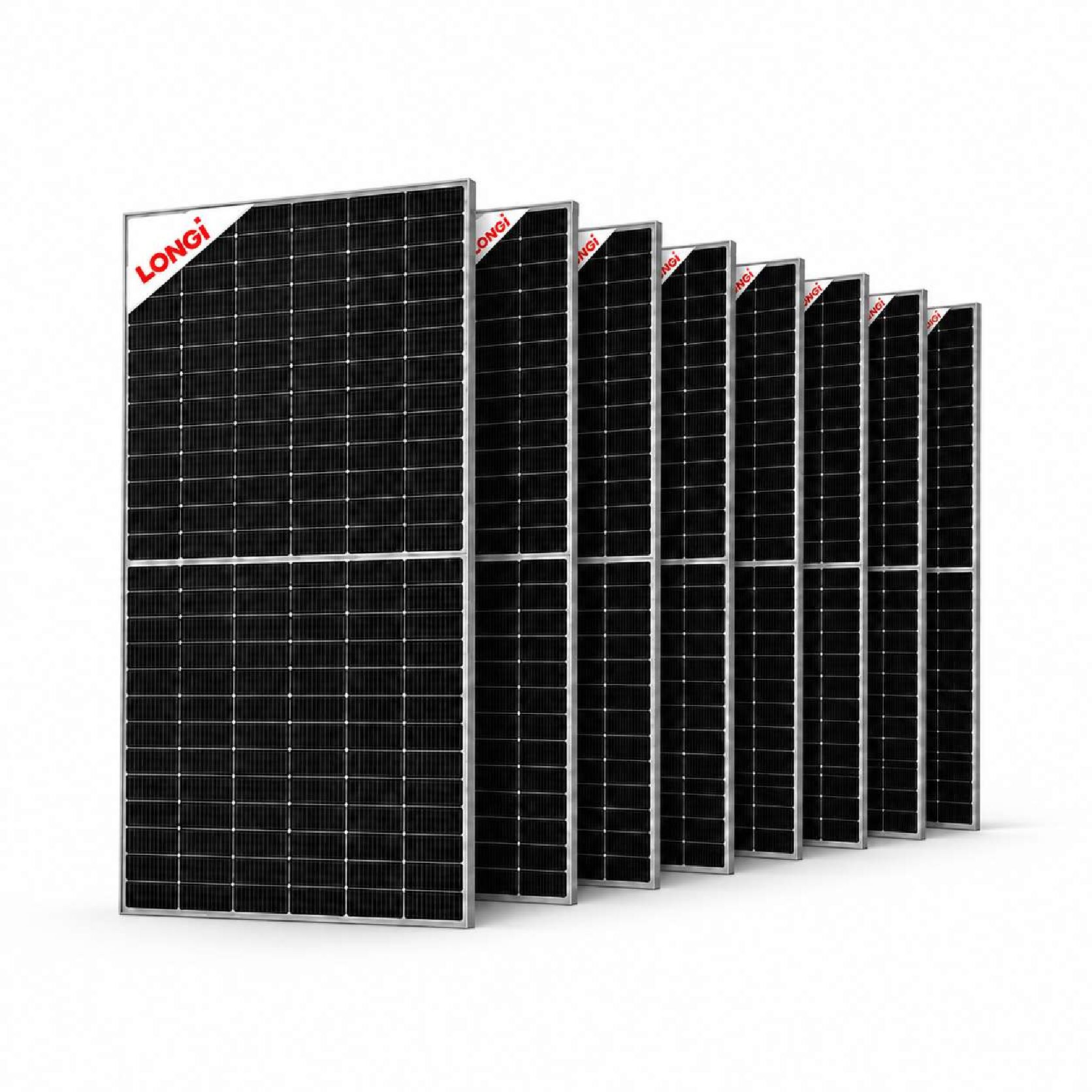 Longi solar panel Longi Solar Panel 620W Bifacial Dual-Glass Hi-MO 7 LR7-72HGD-620M 8 Piece - Image 1