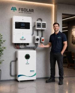 FSolar CHISAGE 10kW Single-Phase Hybrid Solar Inverter – 48V, Dual MPPT, 15kW PV Input, 210A Battery Charging, IP65 - Image 2